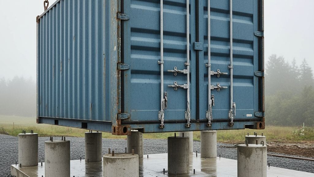 The Best Foundation for a Container Home in 2026: A Buyer's Engineering Reference