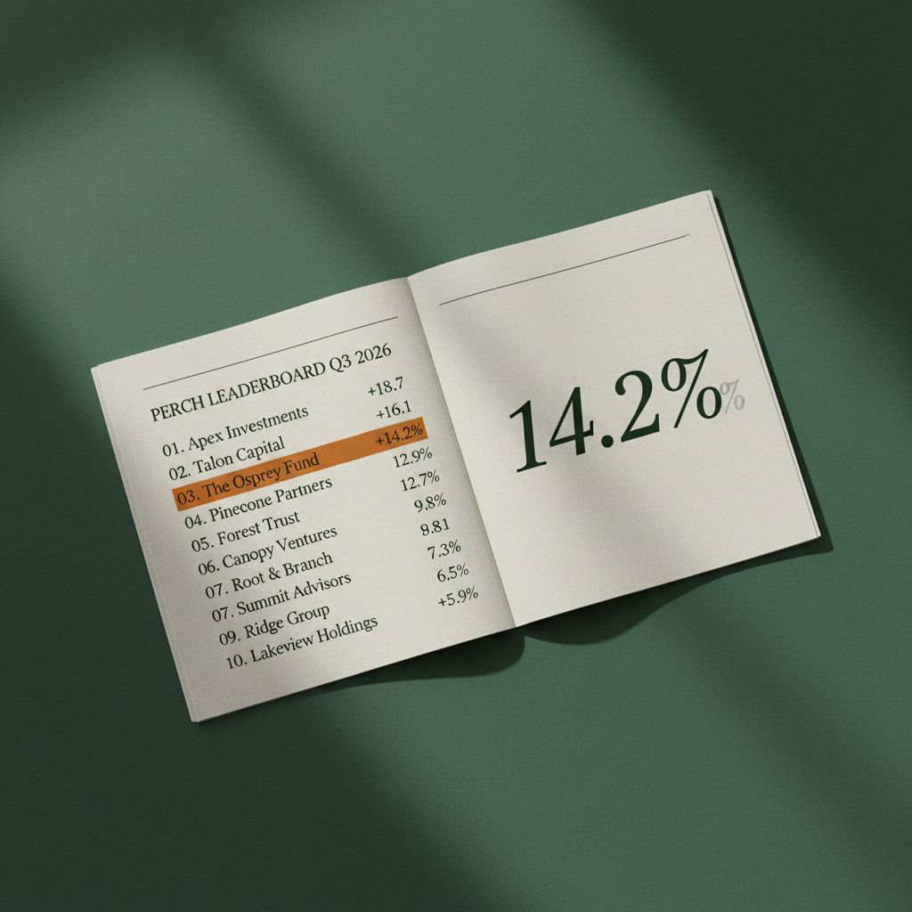Editorial ranking spread — PERCH Leaderboards Q3 2026