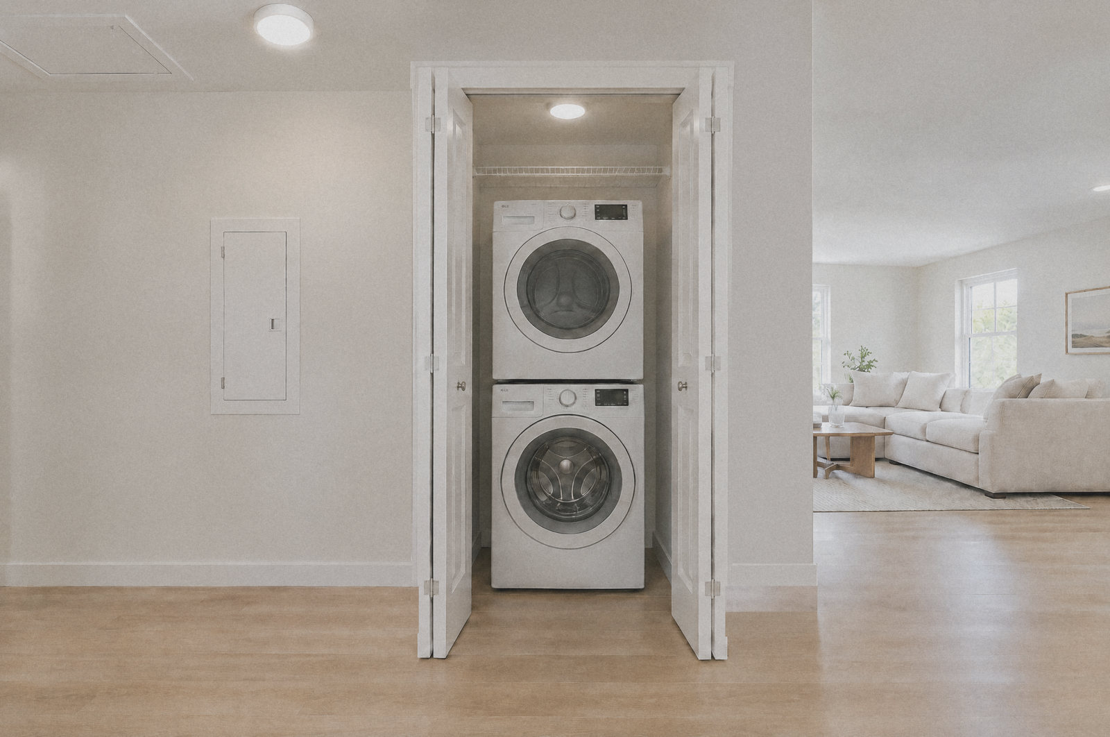 The Aerie laundry closet